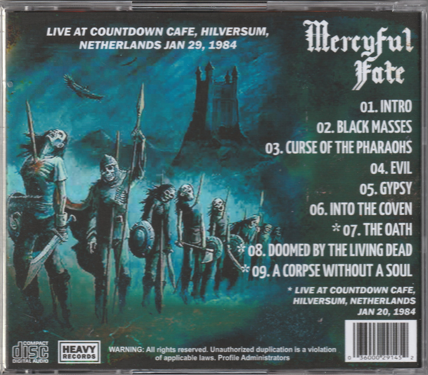 Mercyful Fate - From The Abyss Of Netherlands CD