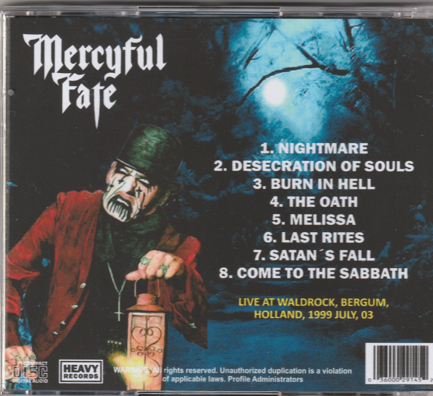 Mercyful Fate - Live Waldrock '99 CD