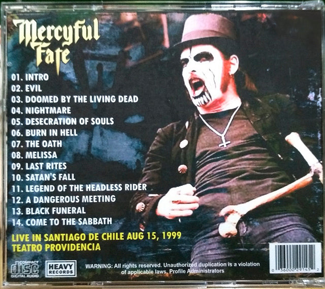 Mercyful Fate - Burning Lullabies Of Pinochet CD