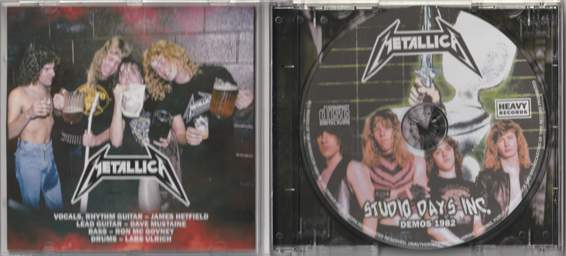 Metallica - Studio Days Inc. Demos 1982 CD – skilometal