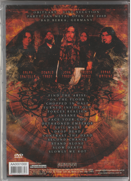 Obituary - Live Xecution Party San 2008 DVD