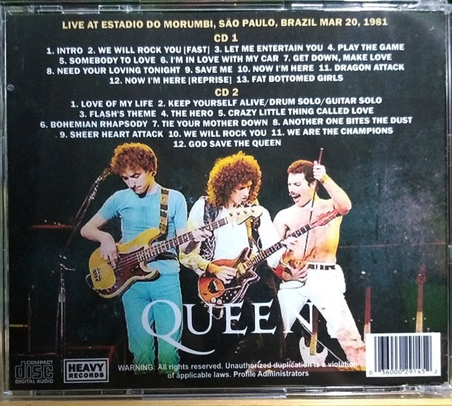 Queen - Live Sao Paulo 1981 2xCD