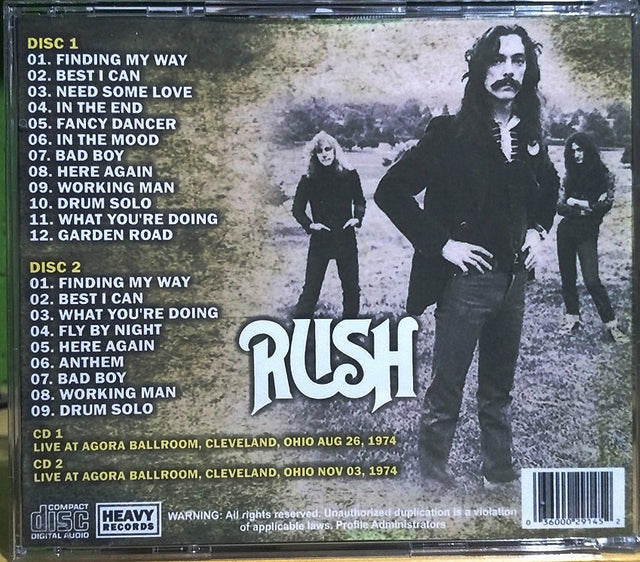 Rush - Working In Cleveland 2xCD