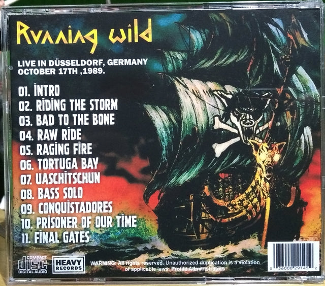 Running Wild - Death Or Glory Tour CD