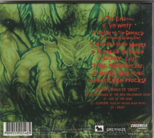 Sarcofago - The Worst / Crust CD – skilometal