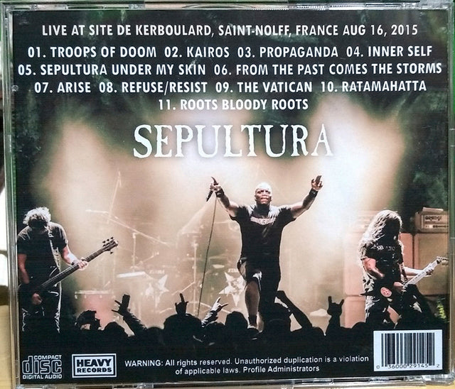 Sepultura - Motocultor Festival 2015 CD