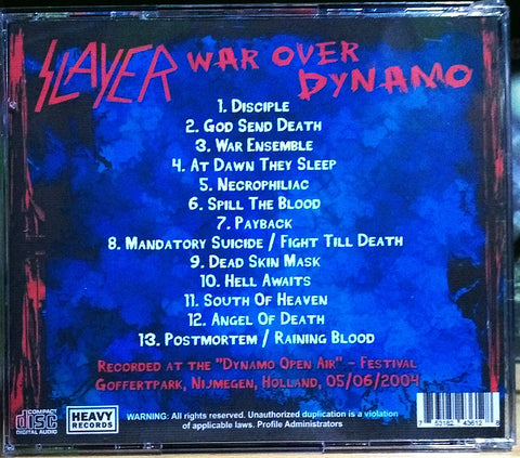 Slayer - War Over Dynamo CD