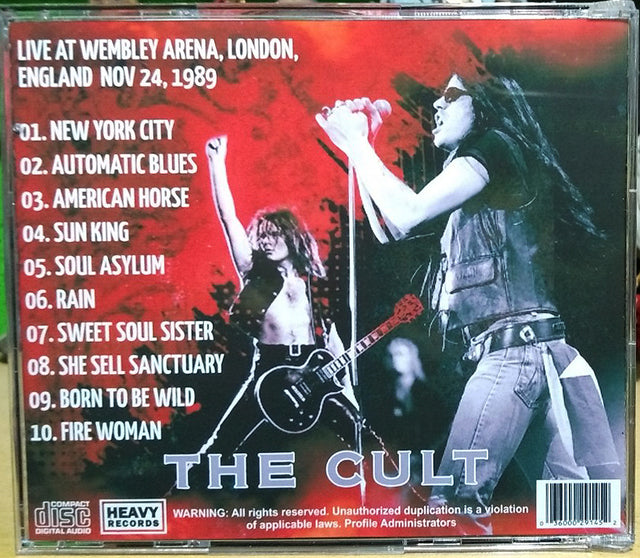 The Cult - Live Wembley 89 CD