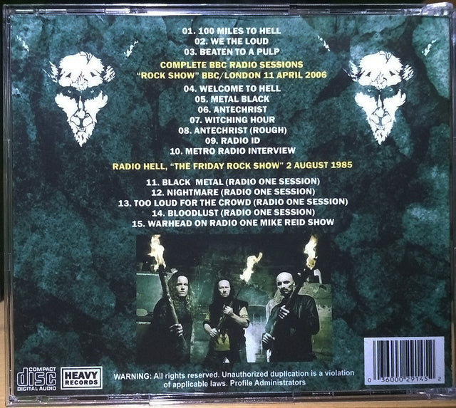 Venom - 100 Miles To Hell CD