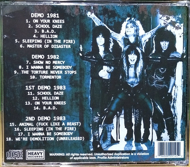 W.A.S.P. (Wasp) - Raw Demos CD