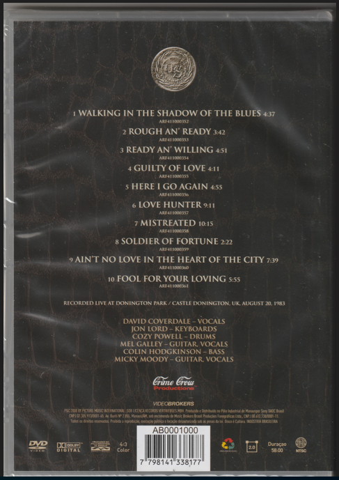 Whitesnake - Live At Castle Donington DVD